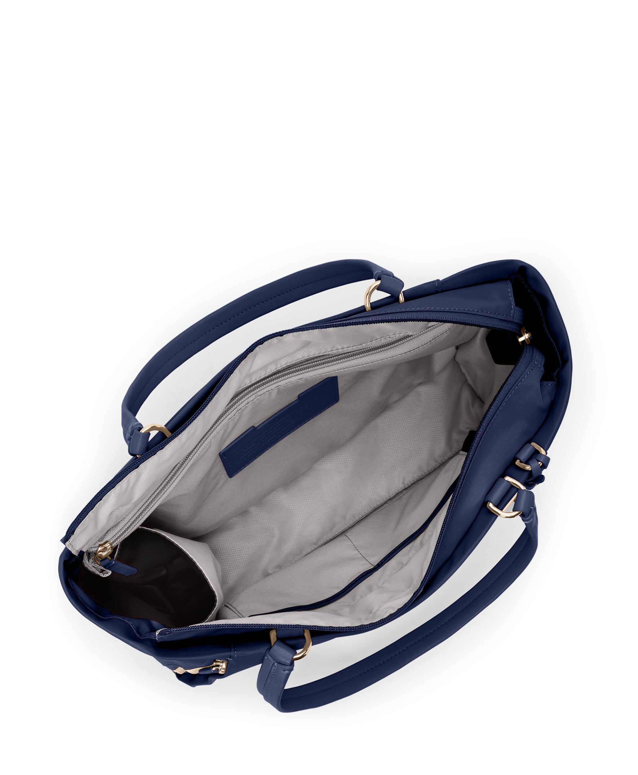 美品 TUMI ヴァレッタミディアム・トート ガンメタル VOYAGEUR 「ヴァレッタ」ミディアム・トート ブラック/ガンメタル