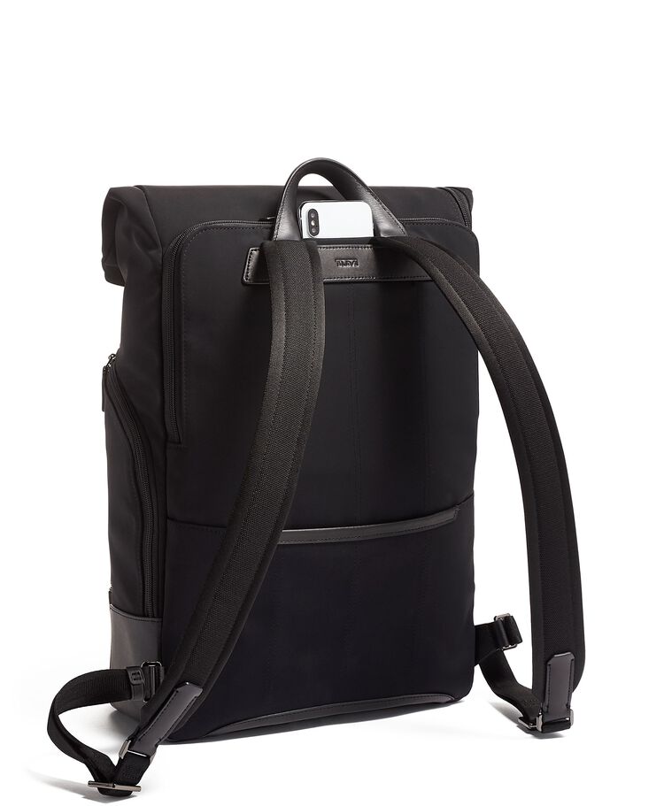 HARRISON 「オズボーン」ロール・トップ・バックパック ブラック｜TUMI 