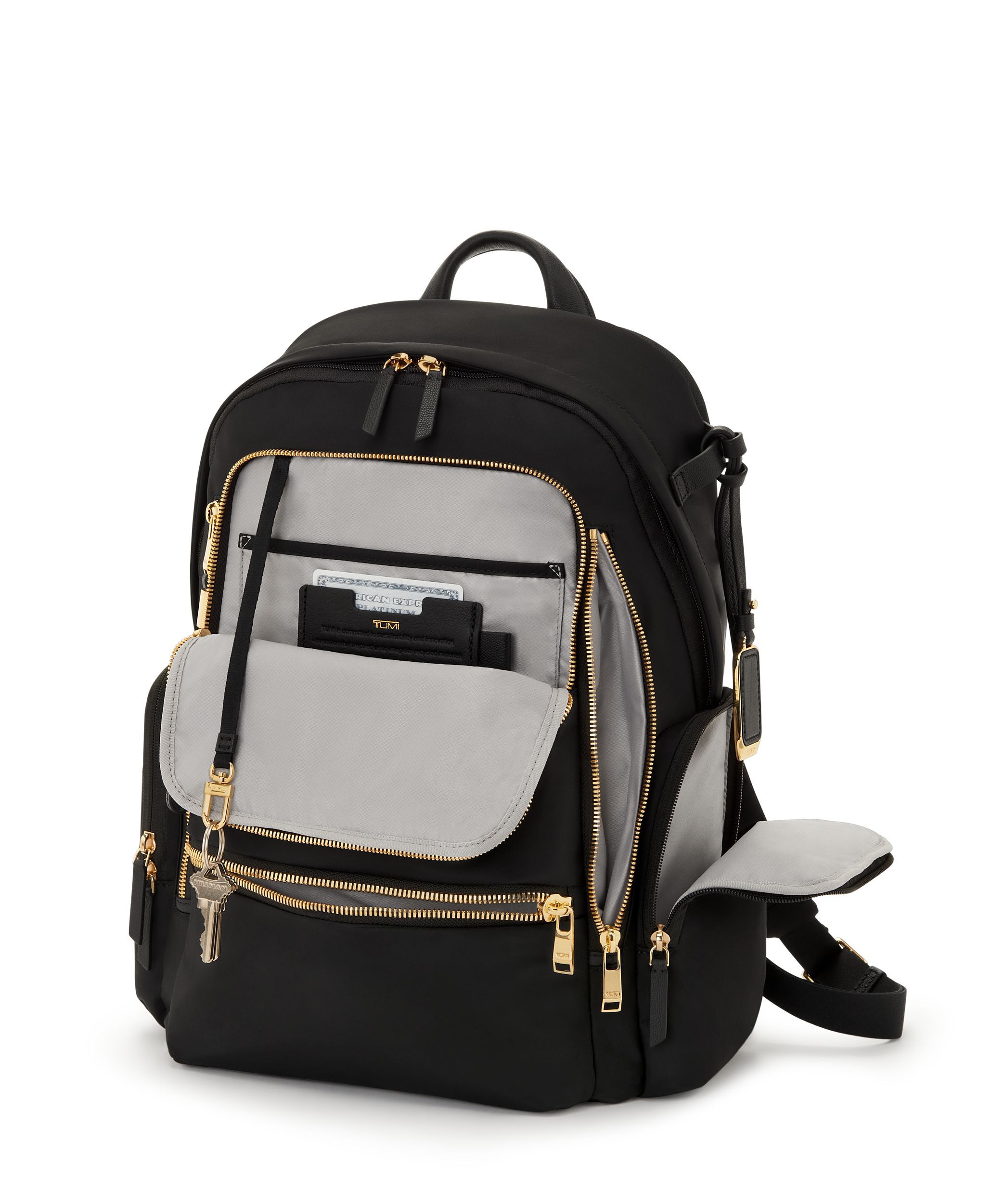 バーゲンで VOYAGEUR ブラック/ゴールド｜TUMI 「セリーナ」バックパック バッグ