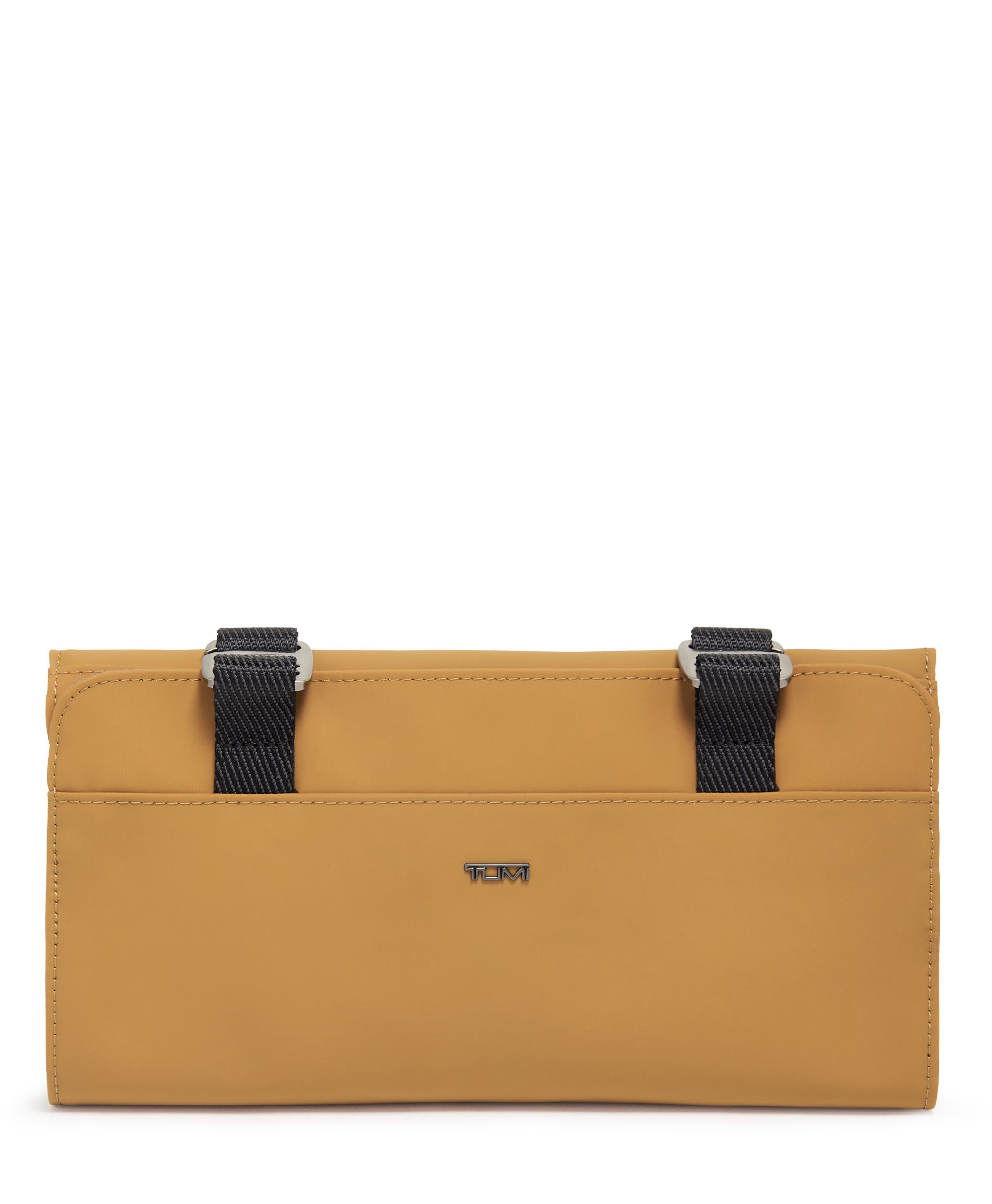 TUMI 40周年記念限定　アクセントキットのポーチ　本革　タン