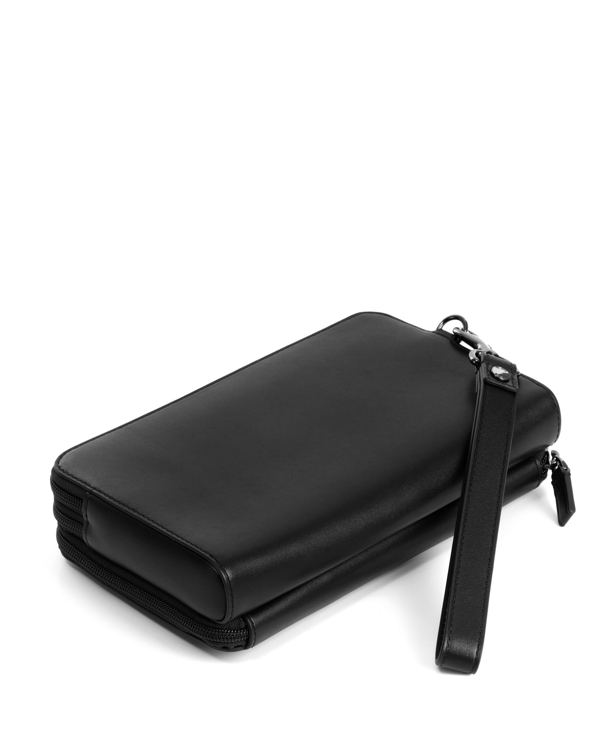 Tumi nassau triple zip store clutch