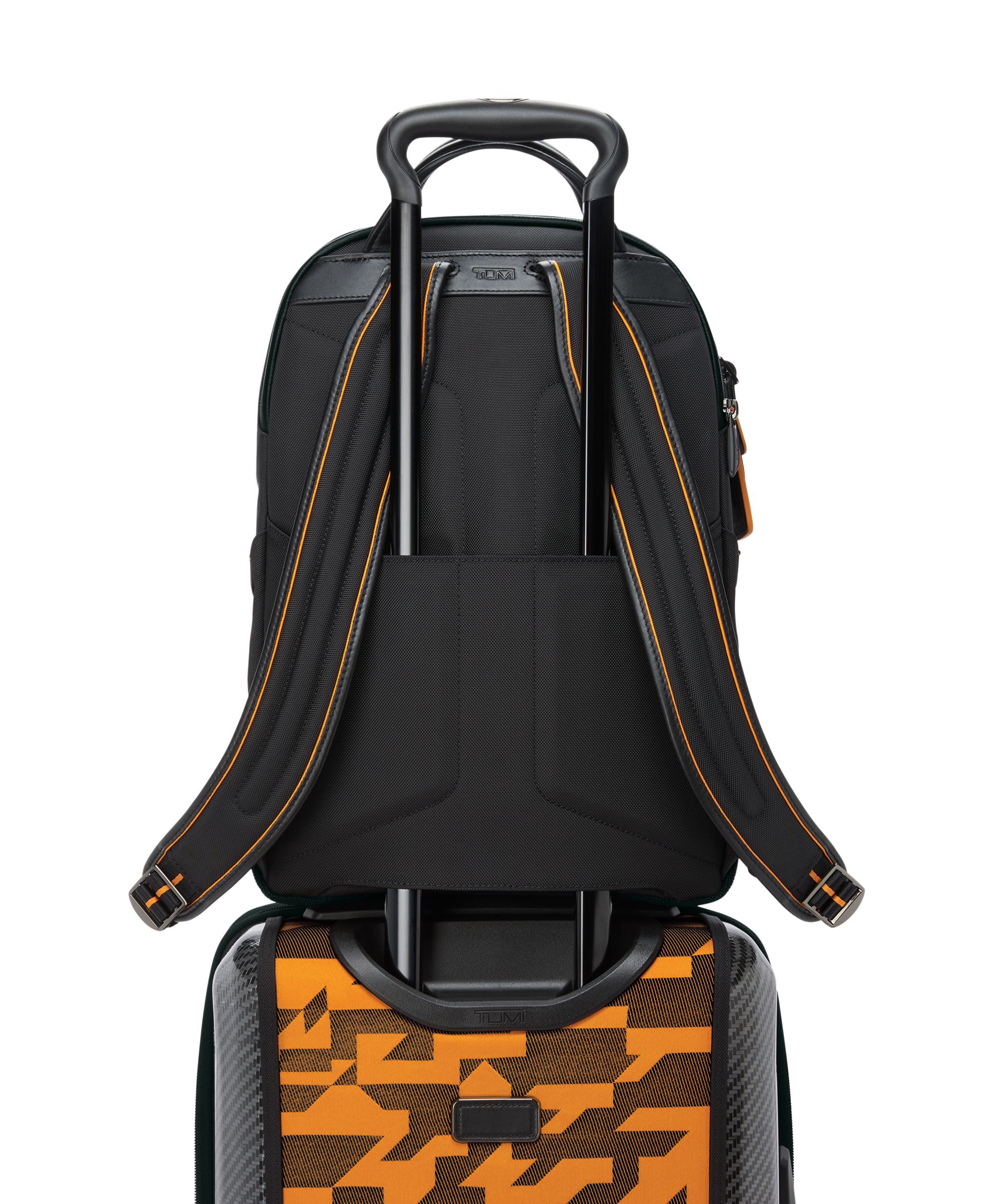 TUMI オレンジ グレー ビジネスバッグ TUMI Alpha 3 Slim Solutions Laptop Brief Pack Gray Orange