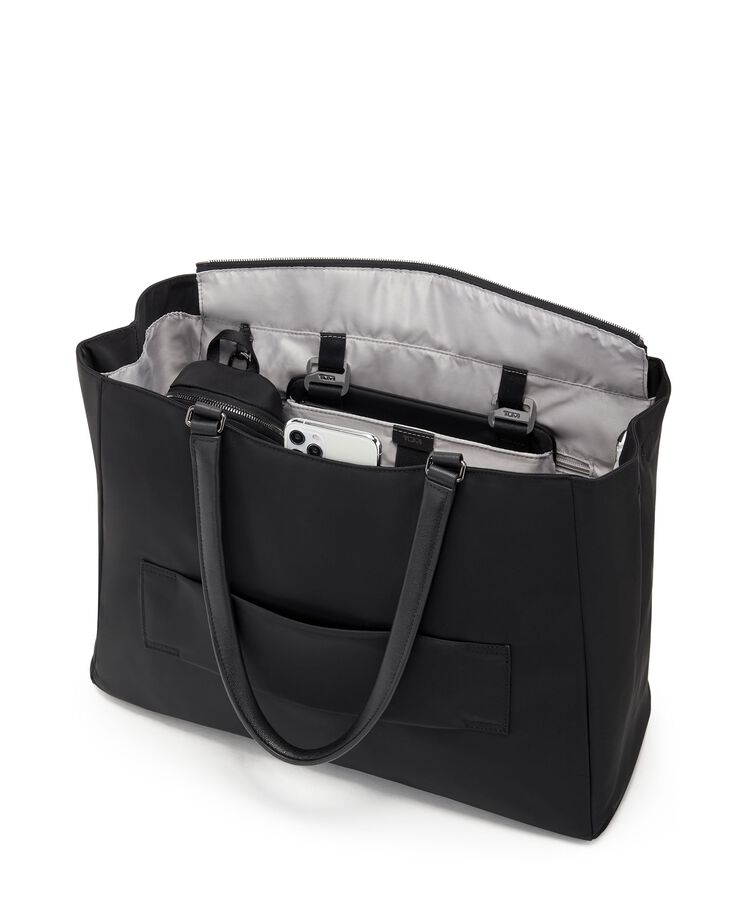VOYAGEUR 「ヴァレッタ」ラージ・トート ブラックガンメタル｜TUMI 