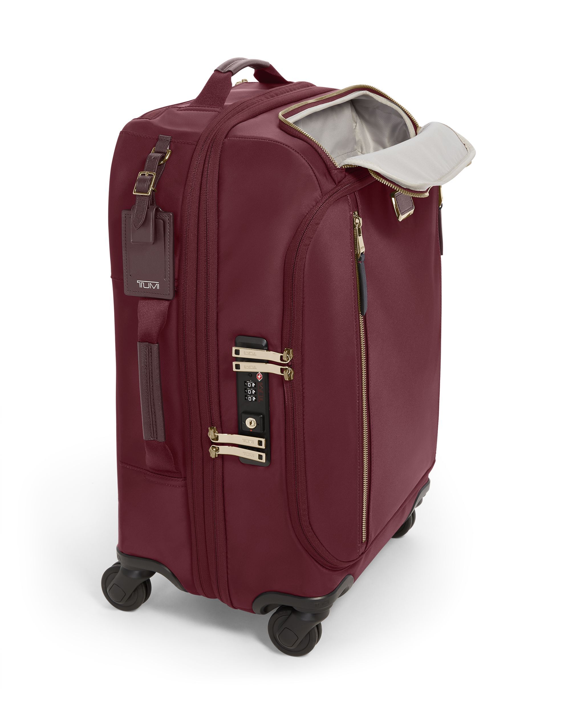 TUMIトゥミJAL限定コラボ赤黒旅行用トートポーチ付きトランクに乗せられます TUMIトゥミJAL限定コラボ赤黒旅行用トートポーチ付きトランクに