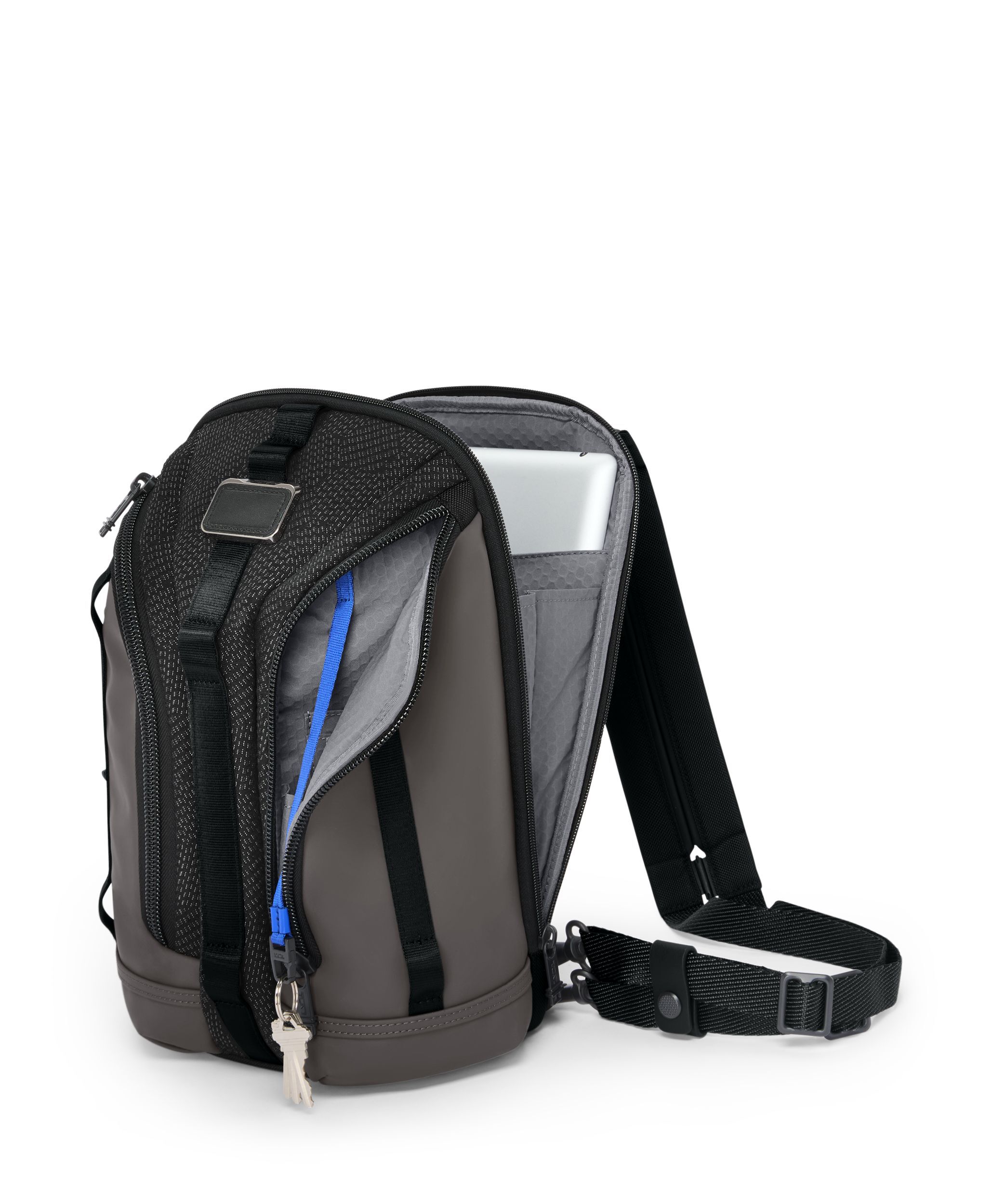 TUMI オーバーナイトバック ALPHA BRAVO 「ナイト」スリング ブラック ジオメトリック| TUMI