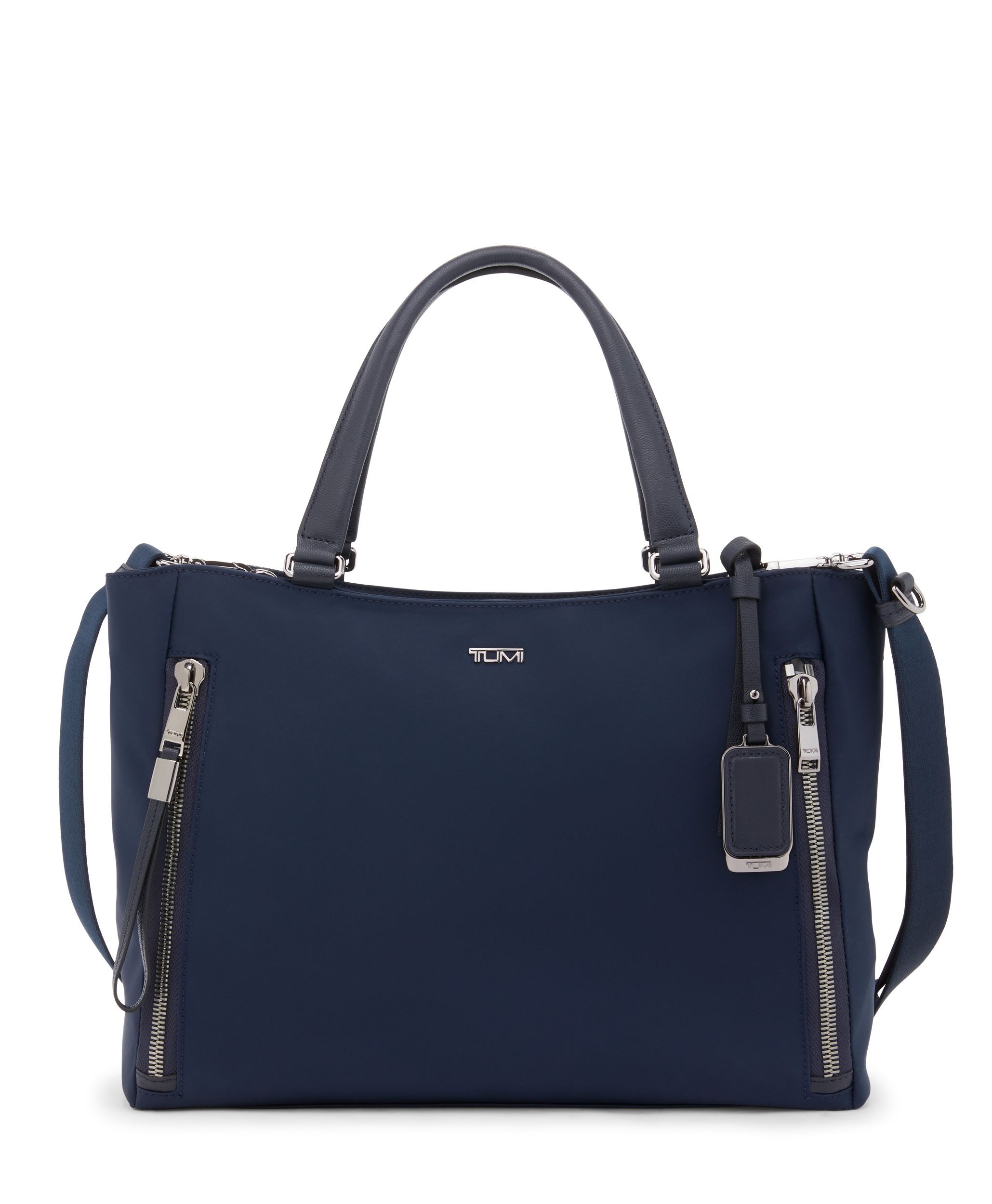 【国内在庫】 VOYAGEUR 「ヴァレッタ」ミディアム・トート インディゴ｜TUMI バッグ