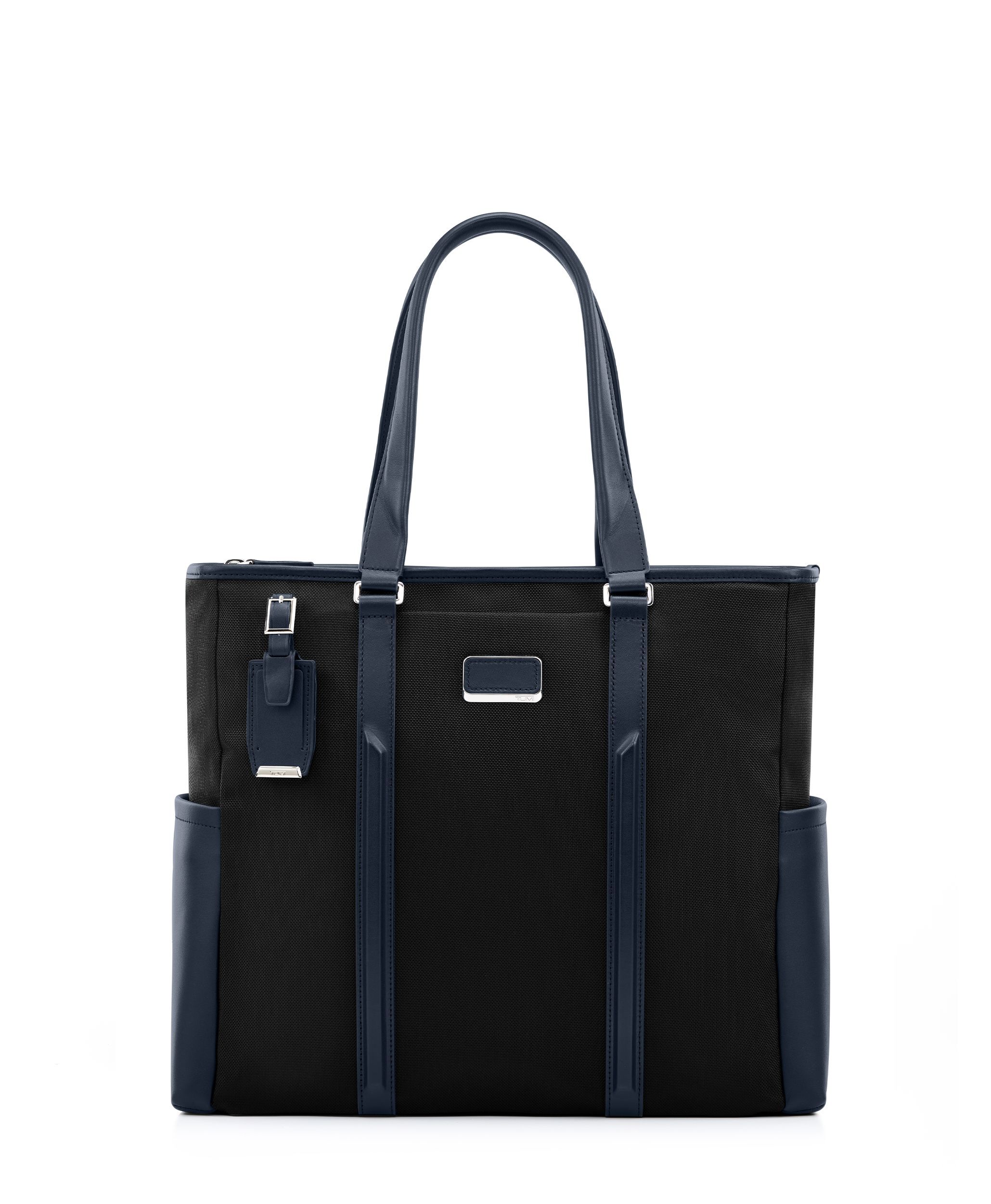 【美品】TUMI トュミ トートバッグ ブラック×レッド 日本限定モデル JARVIS ノース・サウス・トート ブラック/ネイビー｜TUMI(トゥミ)公式