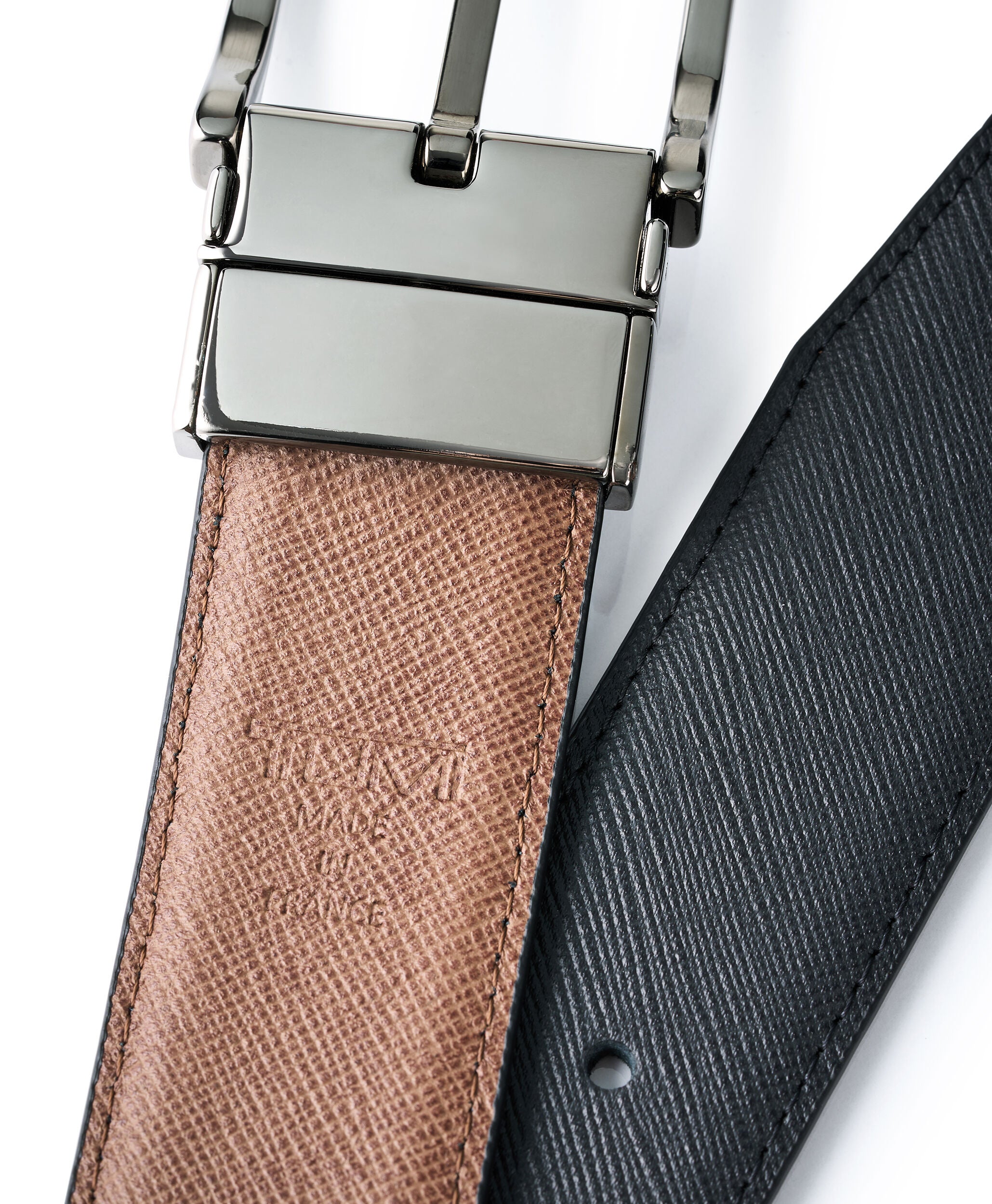 TUMI Belts レクタングル・リバーシブル・サフィアーノ・レザー