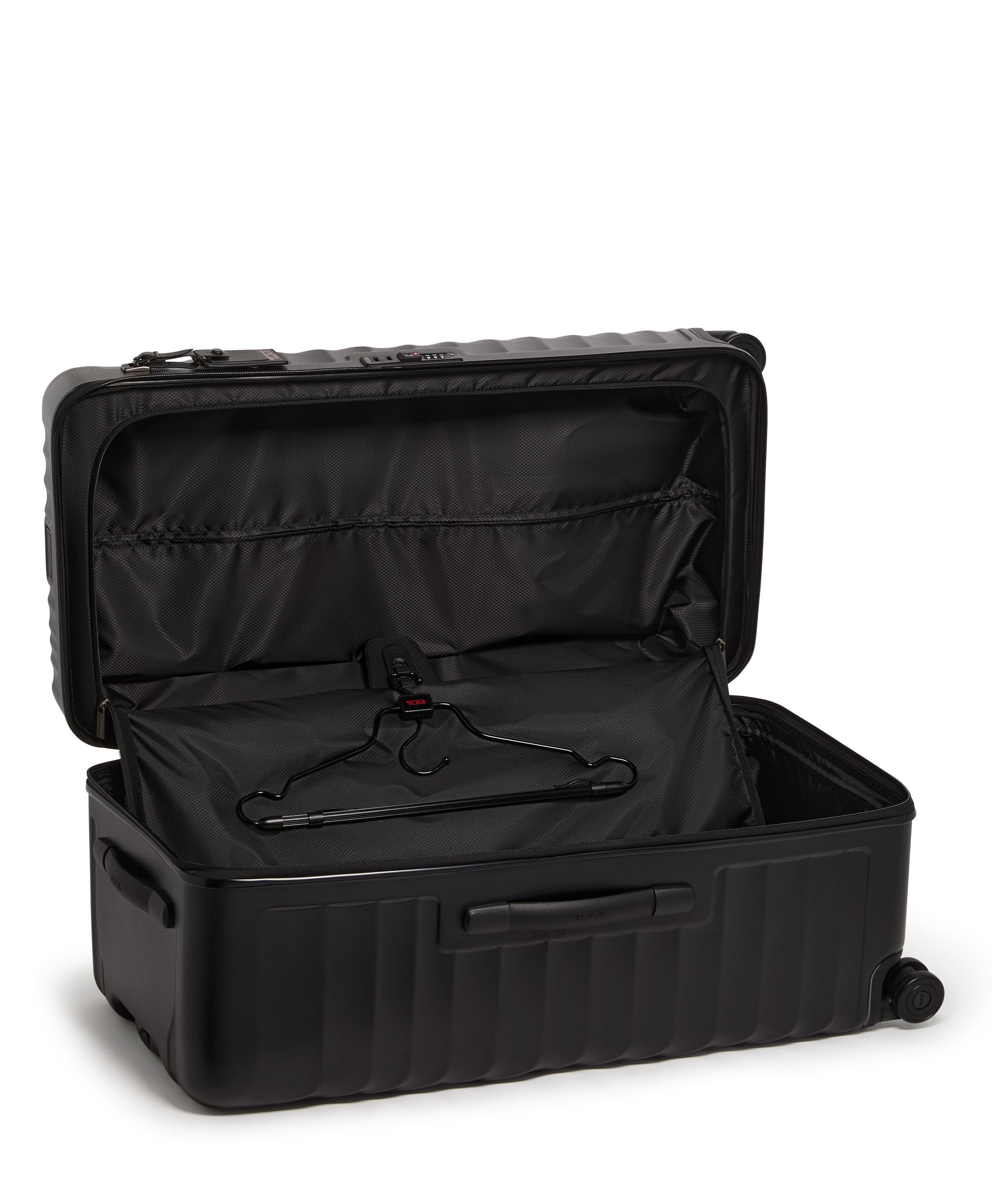 TUMIトゥミJAL限定コラボ赤黒旅行用トートポーチ付きトランクに乗せられます TUMIトゥミJAL限定コラボ赤黒旅行用トートポーチ付きトランクに