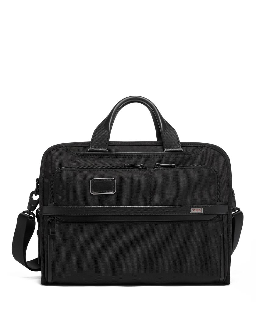 TUMI◇使用感有/アルファ3/ブリーフケース/レザー/BLK/906D3 白っぽかっ
