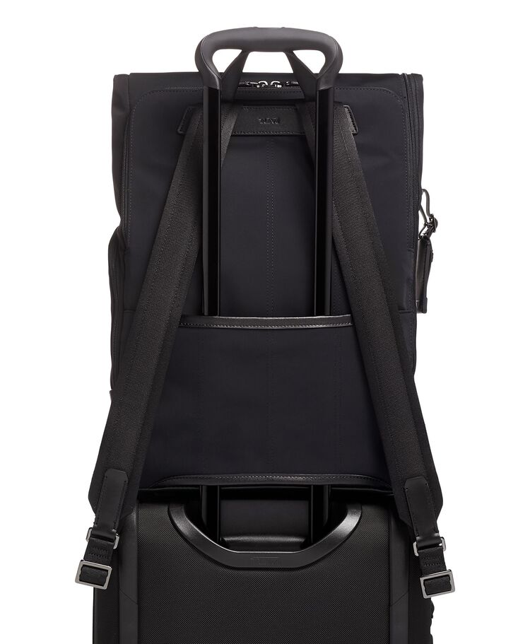 HARRISON 「オズボーン」ロール・トップ・バックパック ブラック｜TUMI 