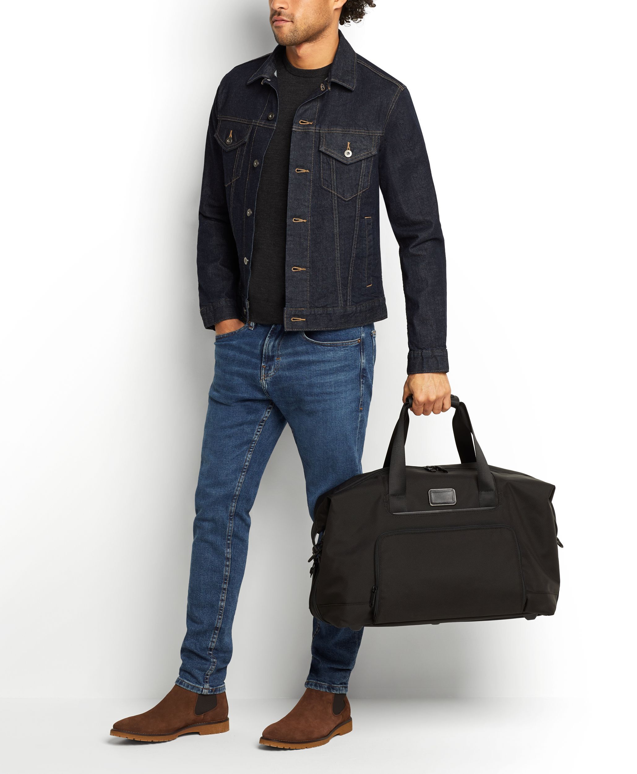 Tumi alpha 3 double expansion travel satchel top