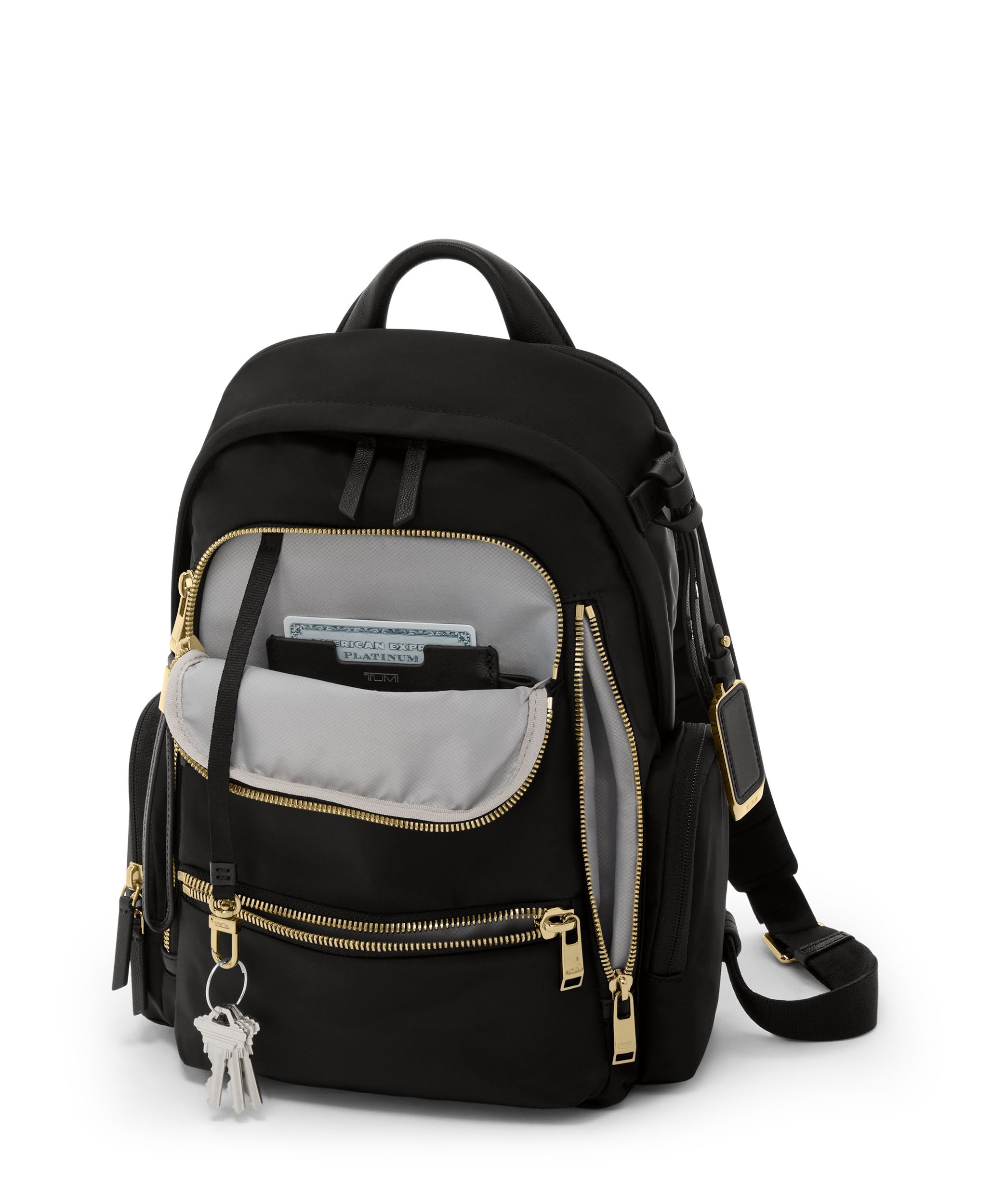 TUMI「セリーナ」バックパックブラック/ゴールド 新品✨TUMI セリーナ ミディアム バックパック ブラック