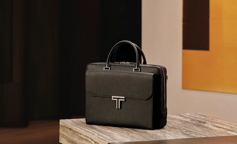 TUMI+ モジュラー・アクセサリー・ポーチ ブラック レザー｜TUMI